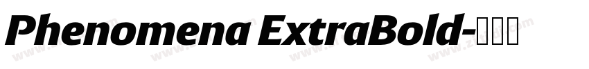 Phenomena ExtraBold字体转换